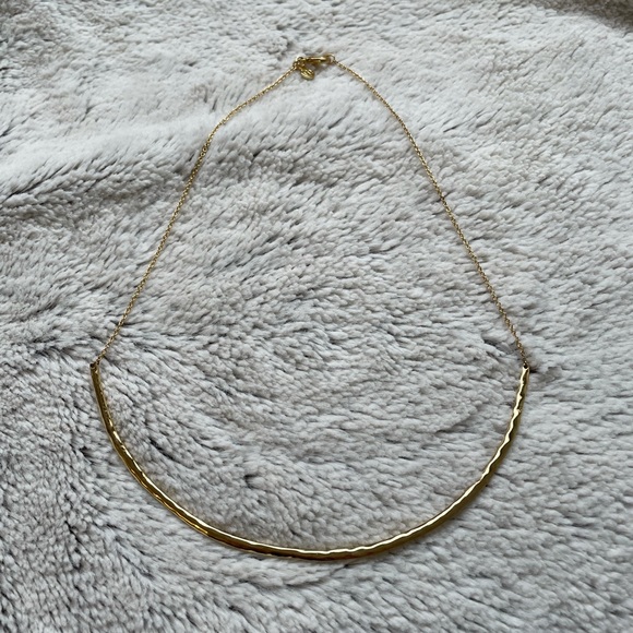Gorjana gold scoop bar necklace - Picture 7 of 13